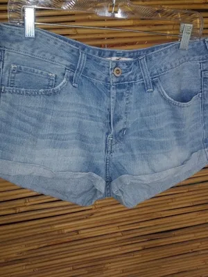 HOLLISTER 9 29 Light Wash Denim Button Fly Jeans Shorts thumbnail 3