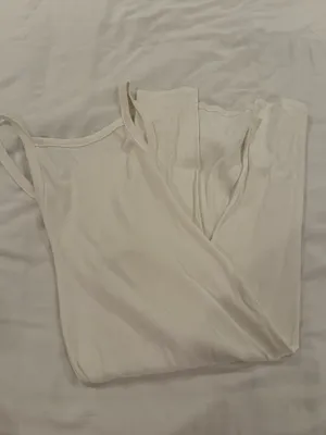 Ribbed White Midi Dress thumbnail 3