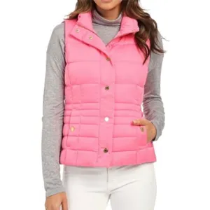LILLY PULITZER Isabella Puffer Down Vest in Coral Size Small thumbnail 3