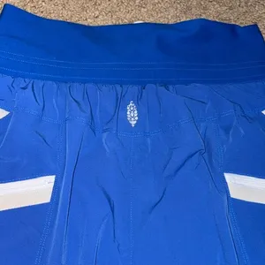 Free People Movement No Fear Run Cropped Pants Athlete Blue Combo Small thumbnail 7