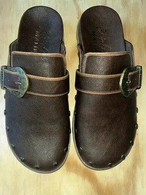 Blowfish vegan Leather Slip-On Mule with Antiqued Buckle thumbnail 2