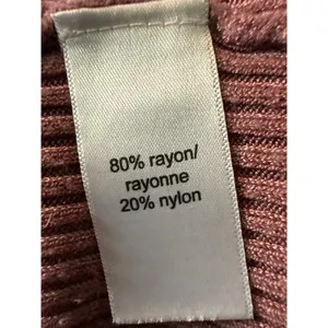 Maurice's Mauve Long sleeved waffle knit sweater with a cut-out‎ Sx 2X thumbnail 8