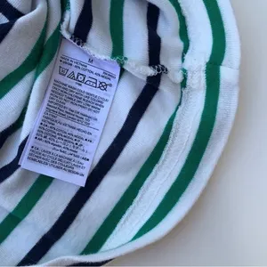 GAP Striped Long Sleeve Top in Blue Green & White thumbnail 4
