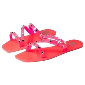 Dolce Vita Jelly Sandals Womens Size 6 Neon Pink‎ Slip On Shoes NEW thumbnail 2