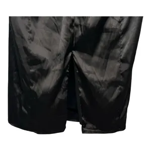 Lena Satin Midi Dress Womens Large Black‎ Open Back Sleeveless Cocktail Sleek thumbnail 10