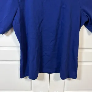 LL Bean T-Shirt Womens 2X Plus Blue Short Sleeve Cotton Crew Neck 508244 thumbnail 5