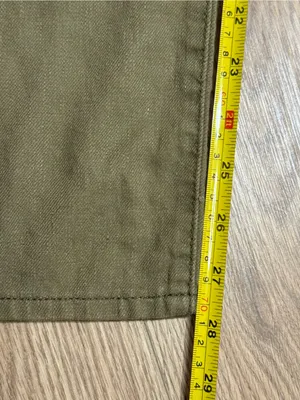 Levis Premium XL Straight Olive Green Baggy Wide Leg‎ Pants W26 L29 Y2K thumbnail 7