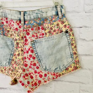 Farm Rio Floral Denim Shorts thumbnail 8