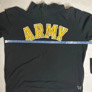 Victoria‎ Secret PINK 5th & Ocean US Army 1/4 Zip Sweatshirt Black Small GUC thumbnail 7