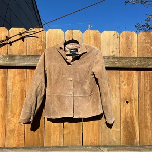 Brandon Thomas Suede Jacket size large y2k fall winter leather‎ aesthetic thumbnail 3