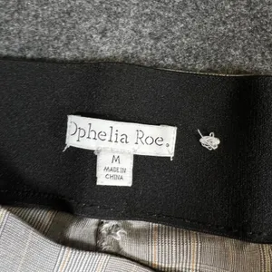 Ophelia Roe Grey Glen Plaid Pull On Dress Pants Womens Medium Business Casual thumbnail 3
