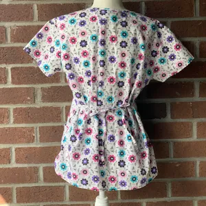Floral Scrub Top Multi thumbnail 7