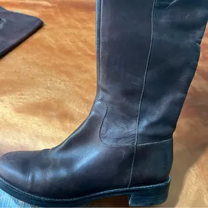 Ecco Hobart tall leather brown buckle boots size 38 thumbnail 9
