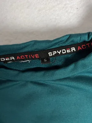 Spyder Active Fleece Lined Top Women's S Green Stretch Activewear Yoga Gorpcore thumbnail 6