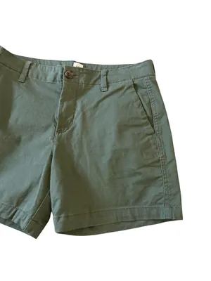 GAP Women's Olive Green Cotton Blend Shorts Size US 4 thumbnail 4