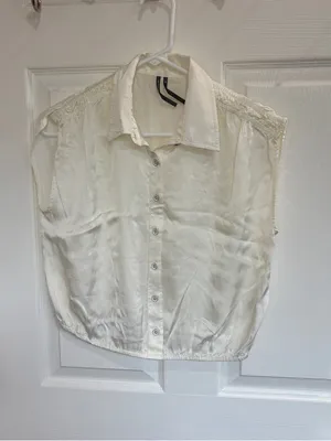 By Anthropologie Cinched Buttondown Blouse thumbnail 5