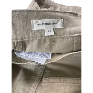 Madewell 90s Straight Cargo Pants Womens 26 Khaki Tan Utility NN411 GR5676 thumbnail 5