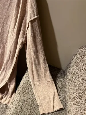 Free People Soft Beige Cowl-Neck Tunic thumbnail 5