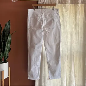 Madewell Stovepipe Jeans Slim Straight Coastal White High‎ Rise NWT Size 33 (16) thumbnail 7