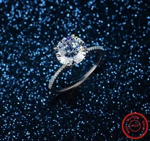 SIZE 5 925 3 Carat Engagement Wedding Ring thumbnail 3