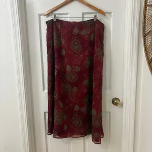 Versailles Dark Romantic Maxi Skirt XL Chiffon Y2K Ethereal Whimsigoth Fall thumbnail 6