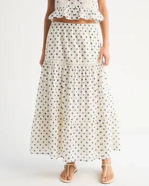 Abercrombie & Fitch Polka Dot Maxi Skirt thumbnail 2