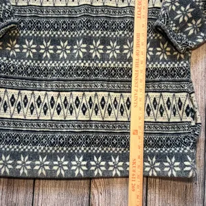 VTG Active Stuff Snowflake Fleece‎ Coat Hoodie Zip Jacket Womens L Christmas USA thumbnail 8