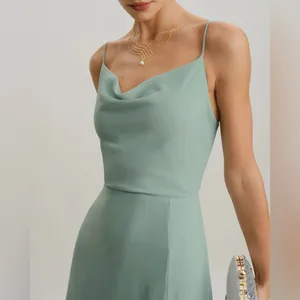 Rihoas Elegant Green Sleeveless Dress thumbnail 3