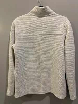 Buckle Pau Quarter Zip Mock Neck Textured Pullover Men’s Oatmeal / Beige thumbnail 2