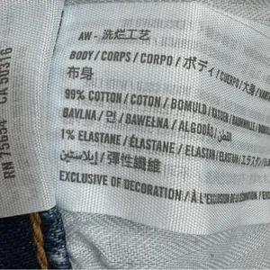 Abercrombie & Fitch Mom Jeans Women Size 10 Blue High Rise Distressed Button Fly thumbnail 9