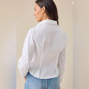 NWOT Altard state Pleated Button Up Top thumbnail 6