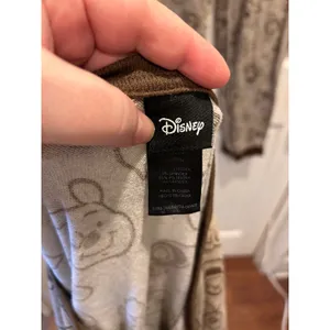 Disney Winnie the Pooh Tigger Piglet Set Women's XL 2‎ Piece Pants Tan Lounge thumbnail 6