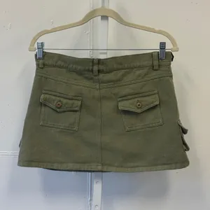Princess Polly Olive Green Cargo Mini Skirt Cotton Utility Size 6 Streetwear thumbnail 2