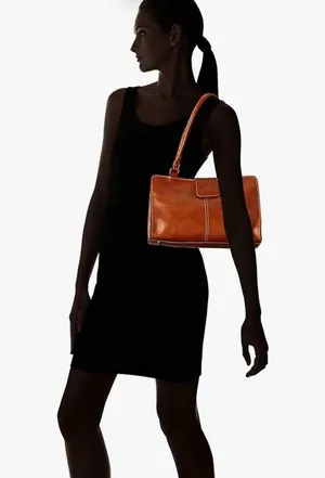 Patricia Nash Rienzo Top Handle Satchel Tan Leather Handbag Brown thumbnail 11