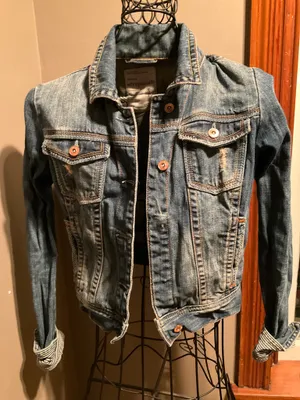 American Eagle Outfitters Medium-Wash Denim Jacket Sz. S thumbnail 1