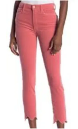 Mother High Waisted Looker Ankle Chew Hopscotch Pink Size 30 thumbnail 1