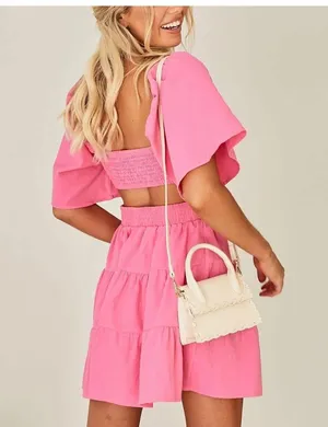 Pink summer dress thumbnail 5