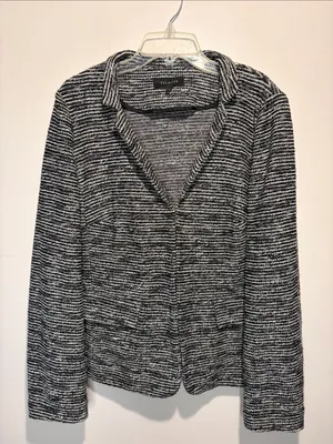 Talbots Tweed Jacket Blazer Gold Clasp Hidden Closure Classic Chic Career‎ SZ 16 thumbnail 1