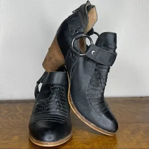 Leather Booties‎ Black Size 6.5 thumbnail 7