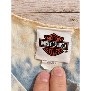Vintage 2005 Harley Davidson Sturgis Black Hills Rally Tie Dye Tank Top Small thumbnail 4
