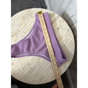SheIn Lavender Ribbed High Waisted Bikini Bottoms Minimal Swimwear Small thumbnail 5