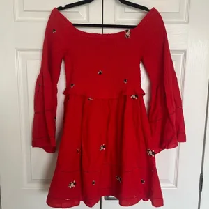 Free People Counting Daisies Embroidered Mini Dress Size S thumbnail 2