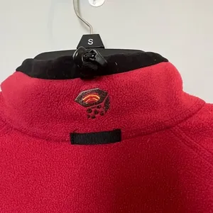 Mountain Hardwear red fleece zipper jacket‎ women’s size 8 thumbnail 4