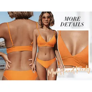 Cupshe Solid Low Waist Bikini Set Triangle Two Pieces Swimwear Size‎ S. A-900 thumbnail 2