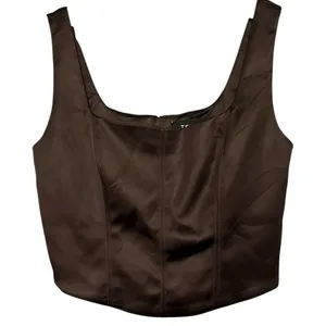 Aritzia Ten by Babaton S Dark Chocolate Brown Elevate Square Neck Bustier Top thumbnail 3