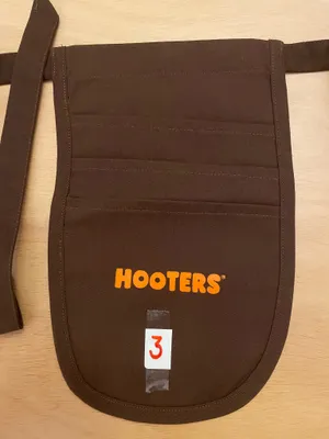 #3 New Women’s Hooters girl Uniform Money Pouch Dark Brown with a Tiny Flaw thumbnail 2