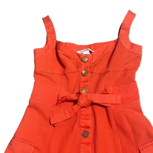 Diane‎ Von Furstenberg Orange Button Front Belted Cargo Dress Size 4 thumbnail 5