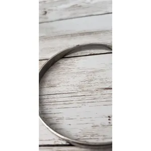 "I Love You" Stamped Dark Silver Tone Bracelet - Some Tarnish thumbnail 3