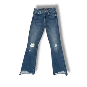 MOTHER The Insider‎ Crop Step Chew Dancing on Coals Flare Jeans Womans 25 thumbnail 2