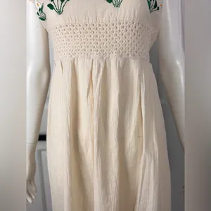 Unbranded Cream Crochet Dress thumbnail 10